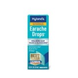 Hyland’s Earache Drops, Natural Relief of Swimmer’s Ear, Cold and Flu, Allergy Symptoms, Ages 4 and up, Day and Night, 0.33 Fl Oz