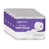Amazon Basics Soft and Strong 2-Ply Toilet Paper, 30 Ultra Rolls = 120 Regular Rolls, Unscented, 340 Sheet (30 Rolls)