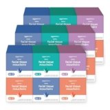 Amazon Basics Facial Tissue with Lotion, 2-Ply, 1350 Count (18 Packs of 75), (Packaging May Vary)