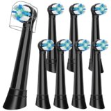 8 Testine di Ricambio Compatibile con Oral B IO 2/3/4/5/6/7/8/9/10 Spazzolini Elettrici, Ricambi Spazzolino Compatibile con Oral B IO (Nero)