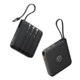 VRURC Power Bank 20000mAh, Power bank con Cavi Integrati, 22.5W Batteria USB C a Carica Rapida, Display LED per iPhone 15 14 iPad Samsung Galaxy S23 Google Android Phone – Nero