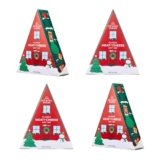 Hickory Farms Meat and Cheese Stocking Stuffer – Gift Basket – 4 Pack| Gourmet Charcuterie Food Christmas Gift | Perfect for the Holiday