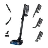 Shark Vertex Pro Cordless Vacuum Cleaner with HEPA Filter, Lightweight, Portable, Removable Handheld, Self Cleaning DuoClean PowerFins, 120-min Runtime, IQ Display, Black/Silver, IZ682H