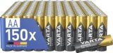 VARTA Batterie AA, confezione da 150, pile Power on Demand, Alcaline, 1,5V, pacco di stoccaggio, per accessori computer, dispositivi Smart Home, Made in Germany [Esclusivo su Amazon]