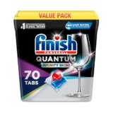 Finish Quantum Infinity Shine – 70 Count – Dishwasher Detergent – Powerball – Our Best Ever Clean and Shine – Dishwashing Tablets – Dish Tabs