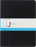 Moleskine Subject Cahier Journal, Set di 3 Quaderni con Pagine Puntinate, Colore Nero, 124 Pagine, Formato Extra Large 19 x 25 cm