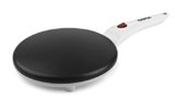 G3 Ferrari G10306 Crepiera, 800 W, Piastra 20cm, Uso facile, Completo di ciotola per impasto, Maniglia antiscottatura, Bianco