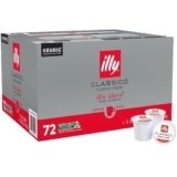 Illy Coffee K Cups – Pods For Keurig Machines – Classico Roast – Caramel, Orange Blossom & Jasmine – Mild, Flavorful & Balanced Flavor – No Preservatives – 72 Count
