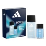Adidas Moves for Him Giftset,1 fl oz EDT + 2.5 fl oz Body Fragrance, Notes of Green Apple, Cedarwood, Musk, Men’s Fragrance, Long Lasting, Sporty Fragrance, Travel Size