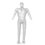 NEIQIUWING Bambola gonfiabile del manichino del corpo totale, torso maschio, mostra del modello di abbigliamento sartoriale