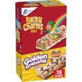 Lucky Charms and Golden Grahams S’mores Cereal Treat Bars, Snack Bars, Variety Pack, 28 Ct, 26.7 oz