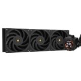 TR CORE VISION 360 Black CPU Water Cooler,3 Ventole PWM Water Cooling System con 2150PRM,per AM4/AM5&Intel LGA1851/1700,Schermo LCD magnetico staccabile con risoluzione 480 x 480