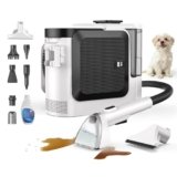 Vozascly F1 Lavatappeti Aspirapolvere Tessuti Divani, Pulitore per Tappeti e Tappezzeria con Aspirazione, 600W+1200W Lava e Asciuga, 26kPa Potente Aspirazione, Serbatoio Doppio, Spazzola Autopulente