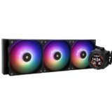 Thermalright CORE VISION 360 Nero ARGB-360mm AIO CPU Liquid Cooler, schermo LCD IPS con risoluzione 480×480, per AM4/AM5,Intel LGA1700/1851, schermo LCD fonoassorbente da 2,1 pollici per immagini