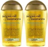OGX Renewing + Argan Oil of Morocco Penetrating Hair Oil Treatment, Moisturizing & Strengthening Silky Oil for All Hair Types, Paraben-Free, Sulfated-Surfactants Free, 3.3 fl oz (Pack of 2)