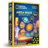 National Geographic Mega Space Activity Kit – Glow in The Dark Science Craft Kit for Kids with 100+ Pieces, Launch a Rocket, Create Glowing Constellations, Paint a Solar System & More