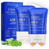 Ah-8 Firming Neck Cream – Anti-doppio mento, 2PCS Crema Rassodante per il collo Ah-8, Neck Firming Roller Cream,Crema collo e Decollete effetto lifting, Anti rughe per donne e uomini