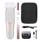 WAHL Shave & Smooth, rasoio da donna, depilatore da donna, trimmer corpo 2 in 1, modellatore sopracciglia di precisione, rasoio corpo ricaricabile, comfort e controllo