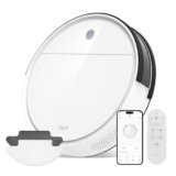 OKP K5 Robot Aspirapolvere Con Telecomando, 2500 PA, 120 Minuti, Ultrasottile 7,8 cm, 4 Modalità Di Pulizia, Wi-Fi/App/Alexa, Per Salviette Monouso, Ideale Per Peli Di Animali/Tappeti/Pavimenti Duri