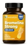 Bromelina 5000 GDU/g Gastroprotetta, 180 Compresse, 1600mg di Bromelina Pura, Altissimo Dosaggio. Fino a 6 mesi di Fornitura. Estratta naturalmente dall’Ananas, Integratore Made in Italy