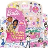 Horizon Group USA Barbie Puffy Sticker Playset, 75 Reusable Stickers, 2-Sided Beach Play Scene, Travel-Friendly, Ages 3+