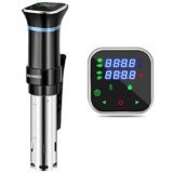 KEAWEO Sous Vide 1100W Slow Cooker Circolatore Termico, roner cucina professionaleTermocircolatore a Immersione per Cottura a Bassa Temperatura Sottovuot Display Touch LCD