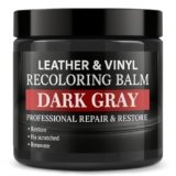 Laxmorph Leather Color Restorer, Leather Recoloring Balm, Scratch Remover, Leather Dye, Leather Paint, Leather Repair Kit for Furniture Couches Car Seats Shoes Bags, Dark Gray