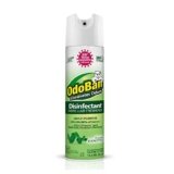 OdoBan Ready-to-Use 360-Degree Continuous Spray Disinfectant & Harsh Aroma Eliminator, Fabric and Air Freshener, Made in the USA, Original Eucalyptus Scent, 14.6 Ounces