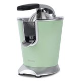 H.Koenig AGR88 Spremiagrumi elettrico professionale 160W, leva e filtro in acciaio inox, sistema antigoccia, senza BPA, parti lavabili in lavastoviglie, verde pastello