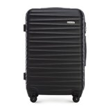 WITTCHEN Case | hard shell, material: ABS | high-quality and stable, Black, Medium Suitcase, Hand Luggage