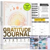 Self Care Journal – 5 Minute Mental Health & Manifestation Journal | 90-Day Undated Daily Planner for Positivity, Affirmations & Gratitude | Guided Mindfulness, Reflection | Vision Board + Stickers