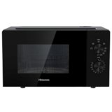 Hisense H20MOBP1G Microonde con Grill, Capacità 20L, 700W di potenza, 900W con Grill, 5 livelli, timer 30 min, modalità sbrinamento, Tiratore Finitura nera