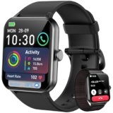 Blackview Smartwatch Uomo Donna, Effettua e Rispondi alle Chiamate,1,85” Orologio Intelligente Fitness,Cardiofrequenzimetro, Monitoraggio del Sonno, Calcolatori per Android iOS