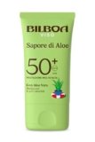 Bilboa Sapore di Aloe Crema Viso Solare SPF 50+, con Aloe Vera, Musica per le Pelli Sensibili, Resistente all’Acqua, Dermatologicamente Testato – 40 ml