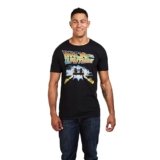 Popfunk Back To The Future Delorean Unisex T Shirt for Men & Women (Medium) Black