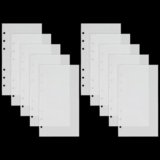 A6 Budget Envelopes for Cash Budgeting,10PCS Clear A6 Binder Inserts Cash Envelopes for Money Saving Challenge Stuffing