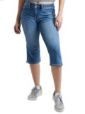 Royalty for Me Women’s Premium Stretch Essential Capri, M Medium Blue, 06