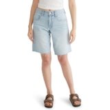 Aeropostale Women’s Low Rise Baggy Denim Jorts, Light Wash, 6