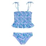 vineyard vines Girls Smocked Tankini, Helen Floral