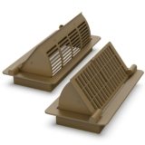 Floor Vent Cover 2 Pack, Heat Air Vent Deflectors for Home Floor 4 ” x 10 ”, Adjustable Pop Up Floor Vent Register Use for Home, Office, Brown