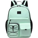 Lohol Casual Backpack for Teen Boys Girls, Stylish Daypack with Anti Theft Pocket for School, Work, or Travel (Light Green)