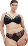 City Chic Women’s Plus Size Bra – Tara Plunge Contour, 38D Black