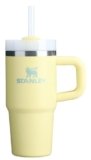 Stanley Quencher H2.0 Tumbler with Handle and Straw 14 oz | Flowstate 3-Position Lid | Cup Holder Compatible for Travel | Insulated Stainless Steel Cup | BPA-Free | Pomelo