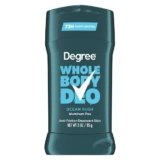 Degree Men Whole Body Deodorant Stick, Ocean Rush Scent, Glides on Clear + Absorbs Sweat, Aluminum Free 72H Odor Protection 3 oz