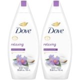 Dove Body Wash 2-Pack – Relaxing with Lavender Oil & Rosemary Extract for Softer, Smoother Skin, 25.4 Oz Ea