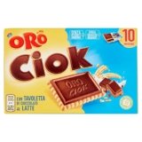 Oro Ciok Biscotto con Tavoletta di Cioccolato al Latte – 10 X 25g