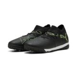 Puma Scarpe da Calcio Unisex Future 8 Match TT, Puma Nero Fizzy Verde Chiaro Terreno, 35.5 EU