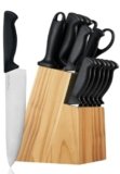 XANAPON Knife Set, 14 Pieces Kitchen Knife Set, High Carbon German Stainless Steel, Dishwasher Safe Cutlery with Sharpener, Natural