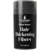 Hair Fibers for Thinning Hair For Women, Men. Plant-Based Formula for Instant Hairline & Bald Spot Coverage. Non-Itchy, Easy to Wash Out (Dark Brown)