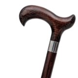 Dr. Watson Classic Derby – Bastone da passeggio in frassino fatto a mano (Wengé)